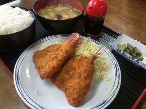 アジフライ定食